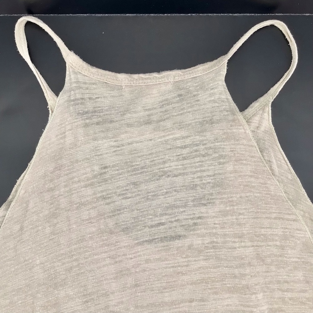 LNA Beige Tan Cutout Lightweight Sleeveless Tank Top Size Medium - Picture 9 of 12